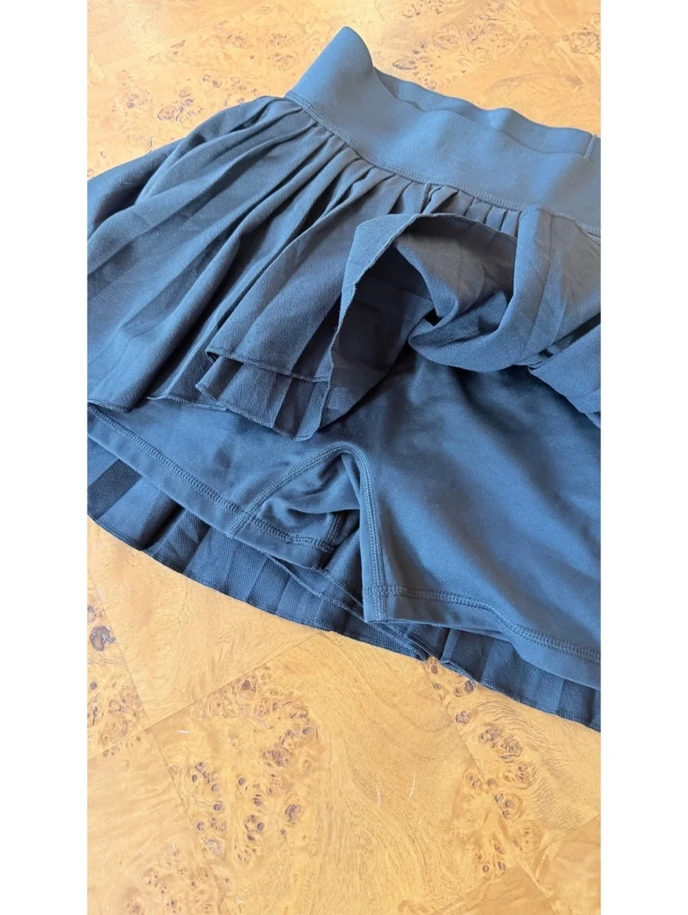 Nike Black Dri-FIT Pleated Tennis Skirt with Built-in Shorts - Picture 3 of 7